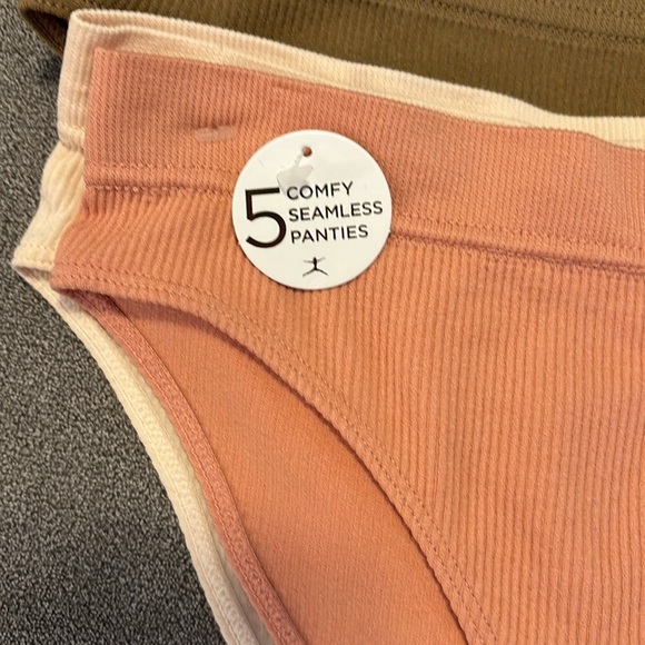 Danskin Ladies Comfy Seamless Panties 5 Pack Set Size L - Picture 2 of 10